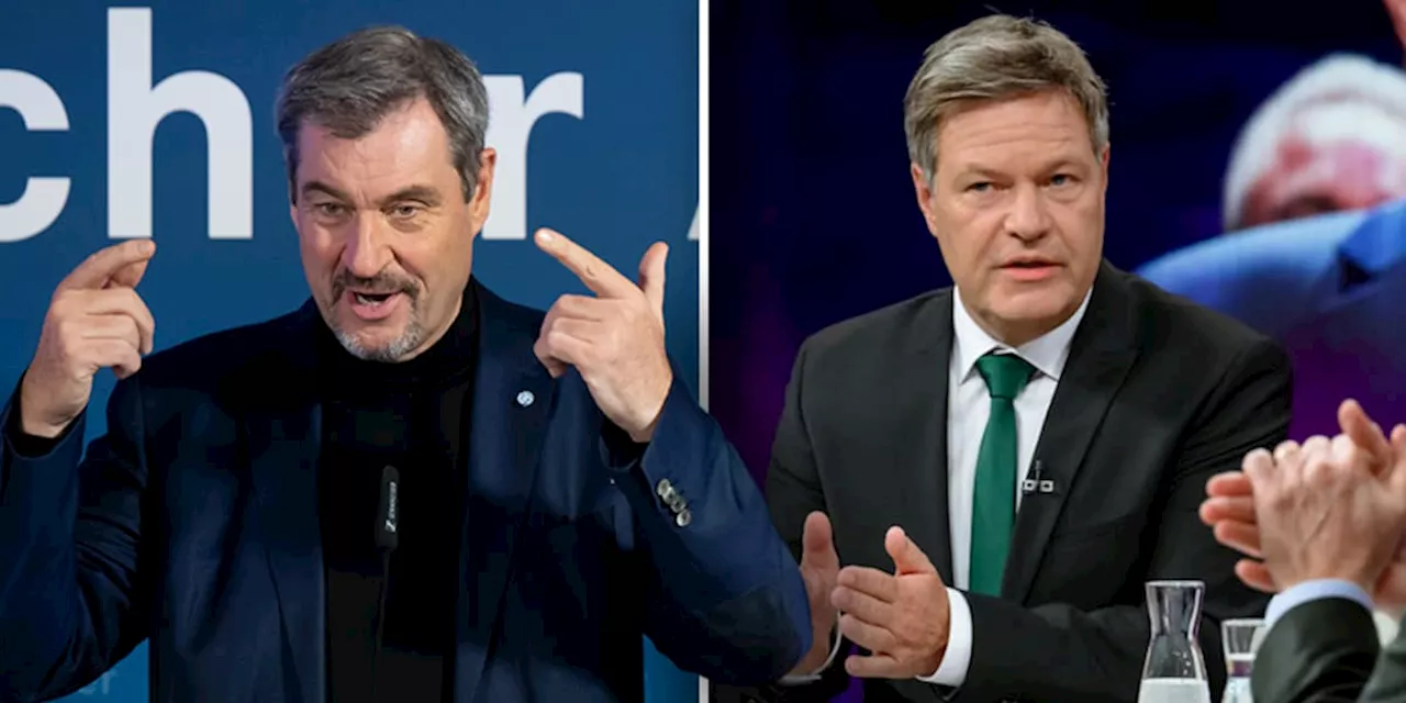 Robert Habeck geht bei Maybrit Illner hart mit Markus Söder ins Gericht