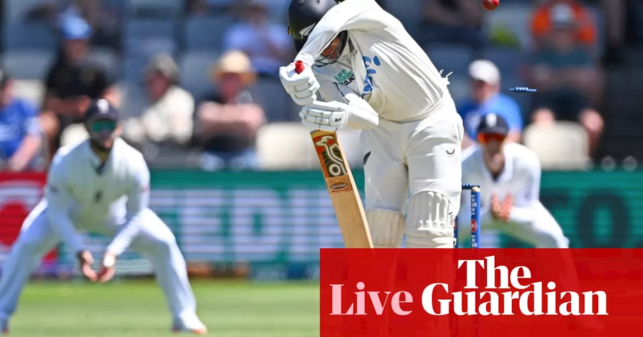 New Zealand v England: second men’s cricket Test, day two