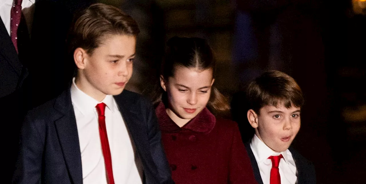 The Wales Kids Coordinate in Blue and Red for Princess Kate's Christmas Carol Service