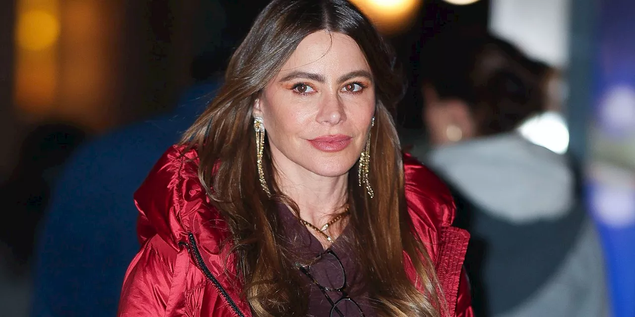 Sofia Vergara's Red-Hot Holiday Look Has Me Rethinking My Winter Outerwear