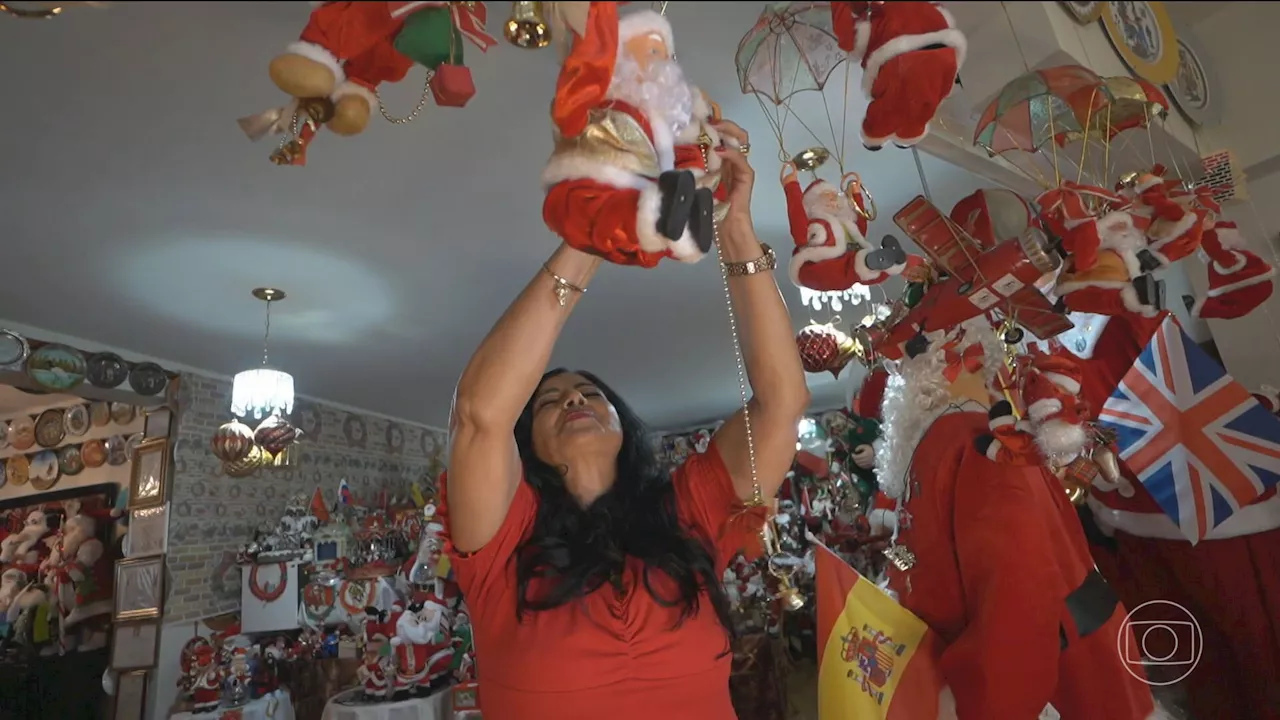 Casal goiano transforma apartamento na Casa dos Papais Noéis; VÍDEO