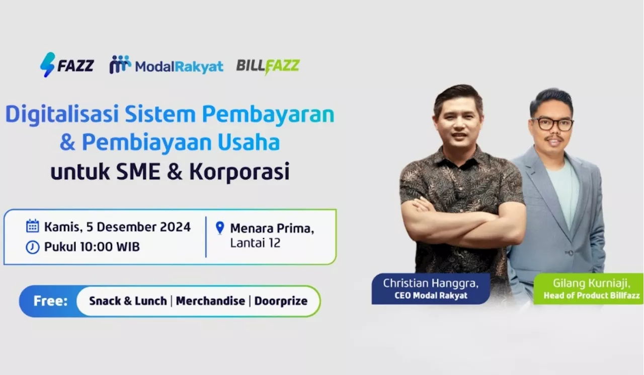 Fazz, Modal Rakyat & BillFazz Gelar Seminar Digitalisasi Pembayaran dan Pembiayaan