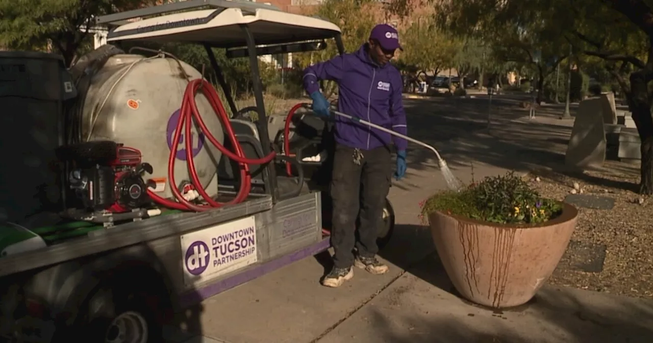 Downtown Tucson Partnership starts using reclaimed water in planters downtown