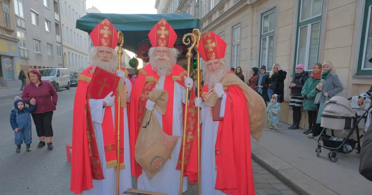 Prominente am Nikolausabend: Kinder begeistert, Krampussen fehlen