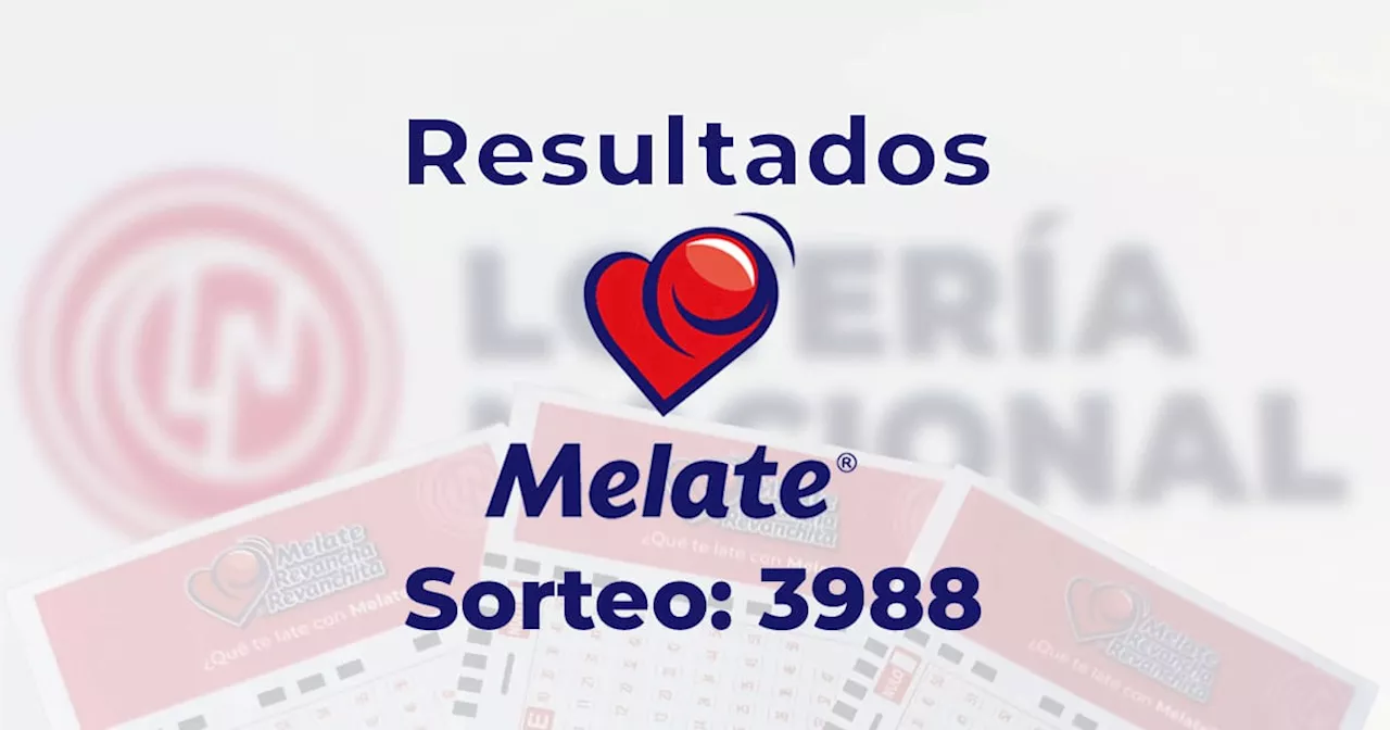 Resultados del Melate, Revancha y Revanchita 3988 del 6 de diciembre del 2024