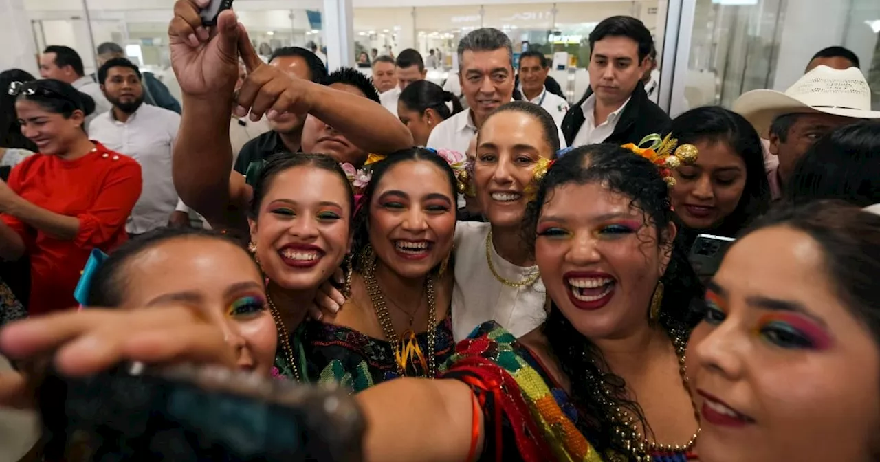 Sheinbaum inaugura obra en Chiapas; se compromete con seguridad y desarrollo de la entidad