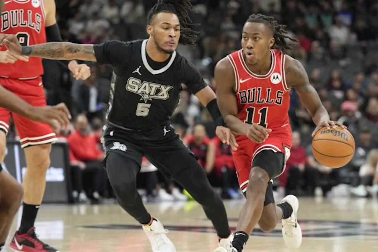 Les San Antonio Spurs, sans Victor Wembanyama, s'inclinent face aux Chicago Bulls en NBA