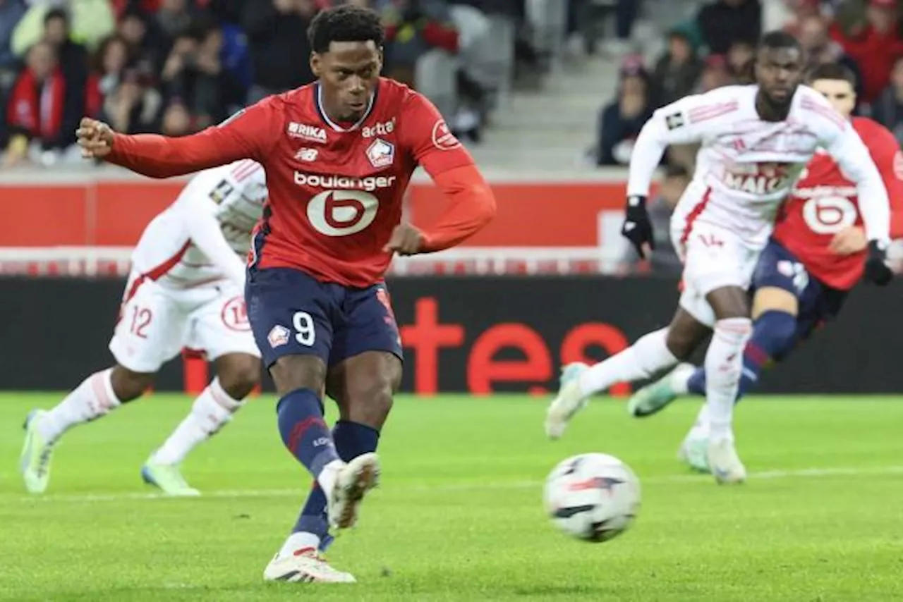 Lille s'impose face à Brest et prend provisoirement la 3e place de la Ligue 1