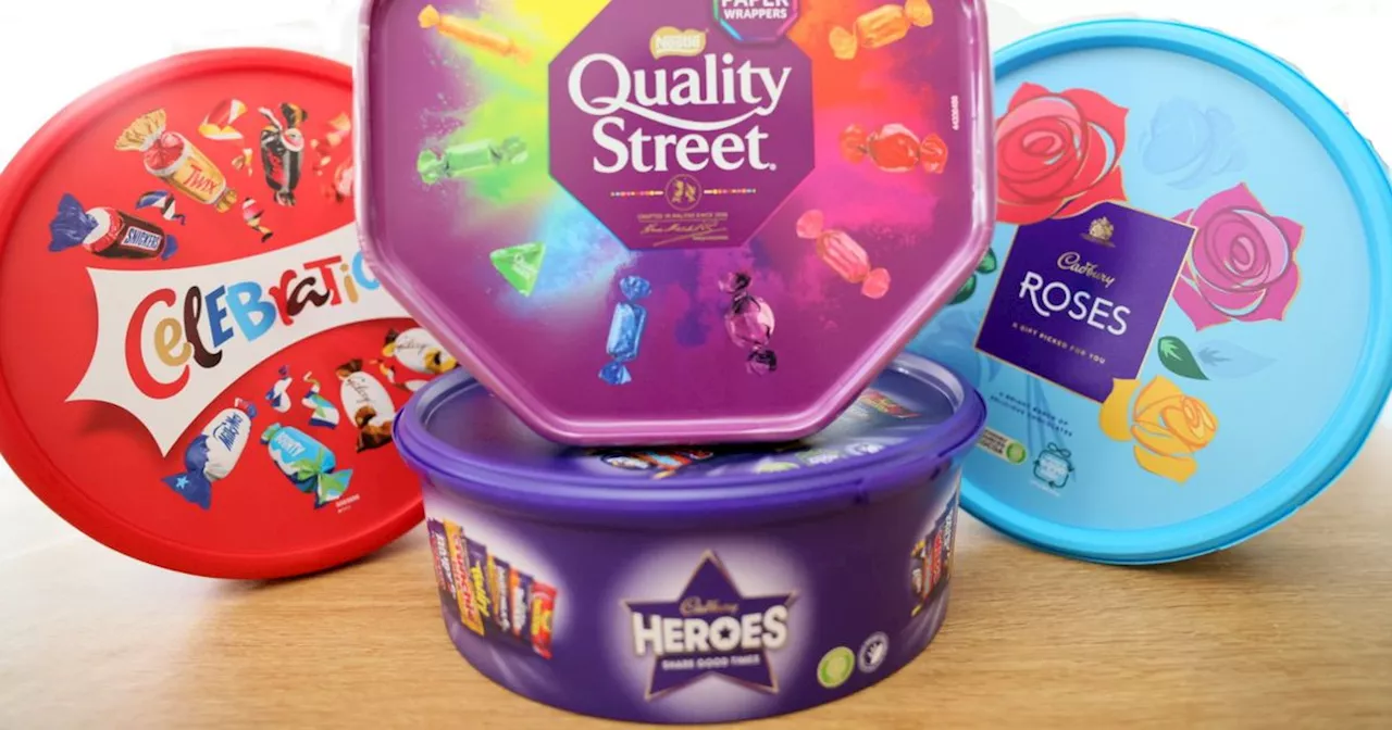 I counted every chocolate in Quality Street, Roses, Heroes and Celebrations