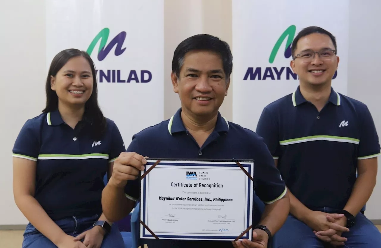 Maynilad Recognized as 'Climate Smart' Utility by International Water Association