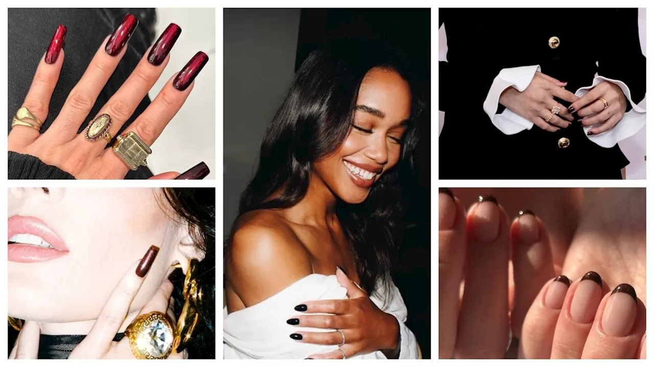 Dark Cherry Red Nails Are Winter's Most Expensive Looking Manicure