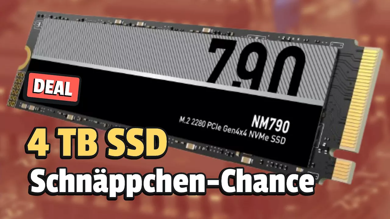 SSD mit 4 TB und schneller Geschwindigkeit: So wenig zahlt ihr gerade bei Mindfactory