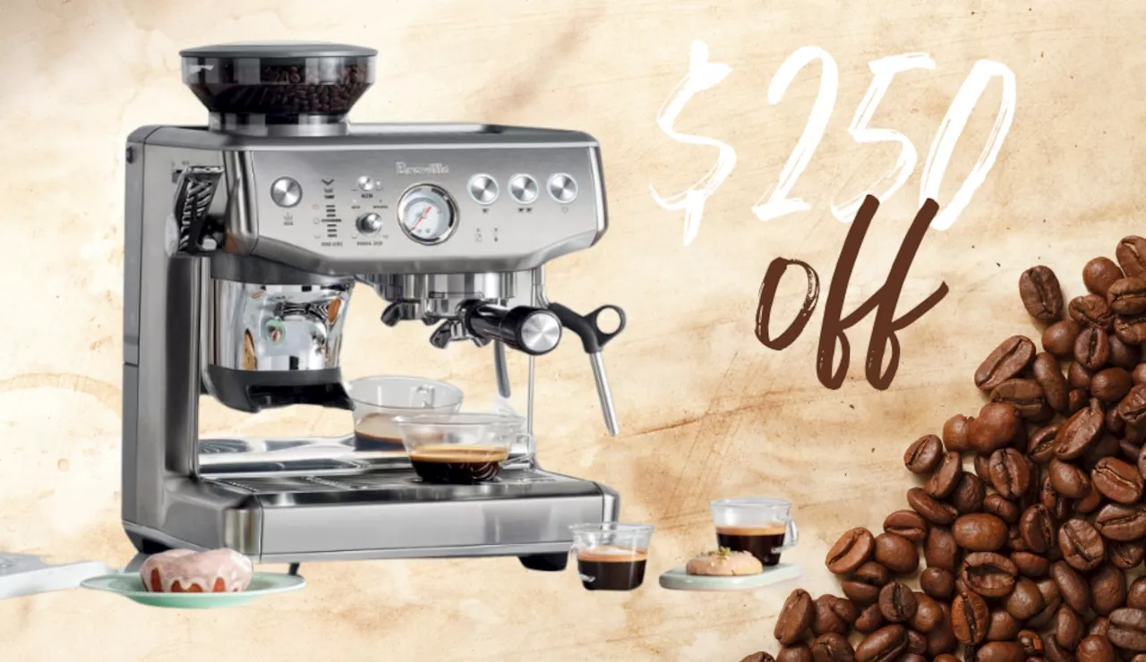 Amazon has this Breville espresso machine on sale for a massive $250 off in a leftover Black Friday deal