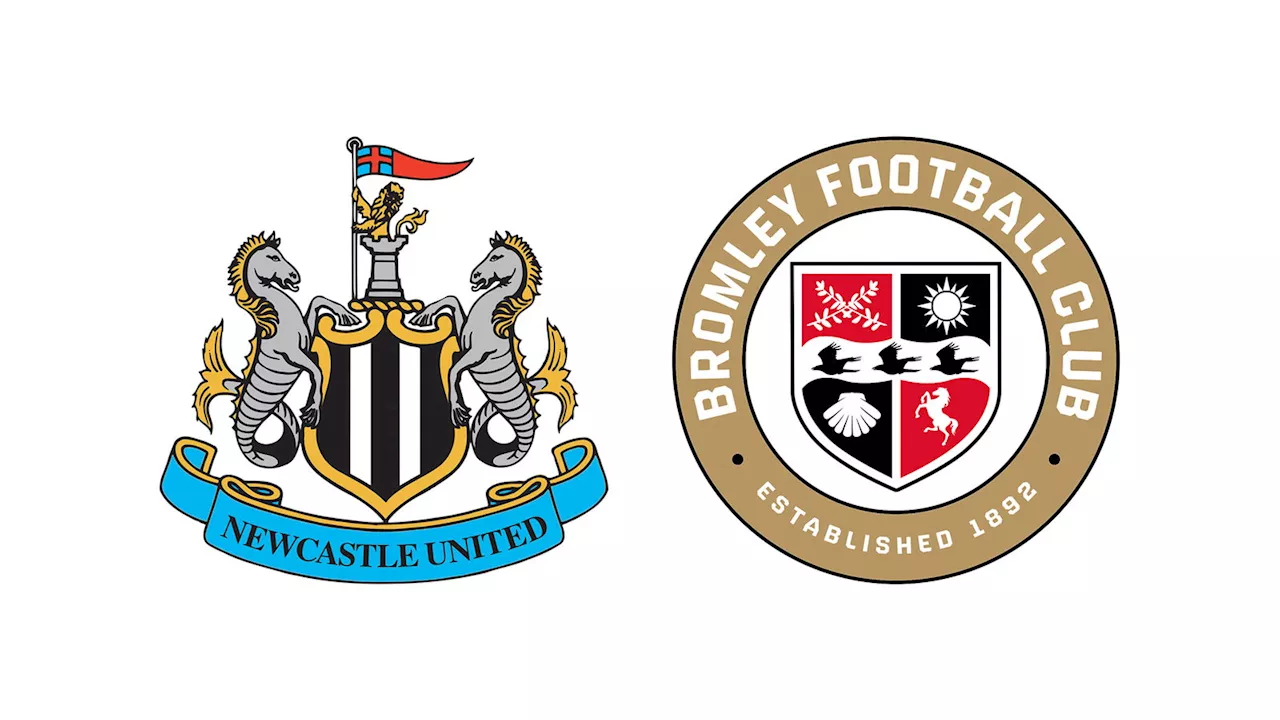 Bromley make public the date, time and TV details for Newcastle v Bromley FA Cup clash