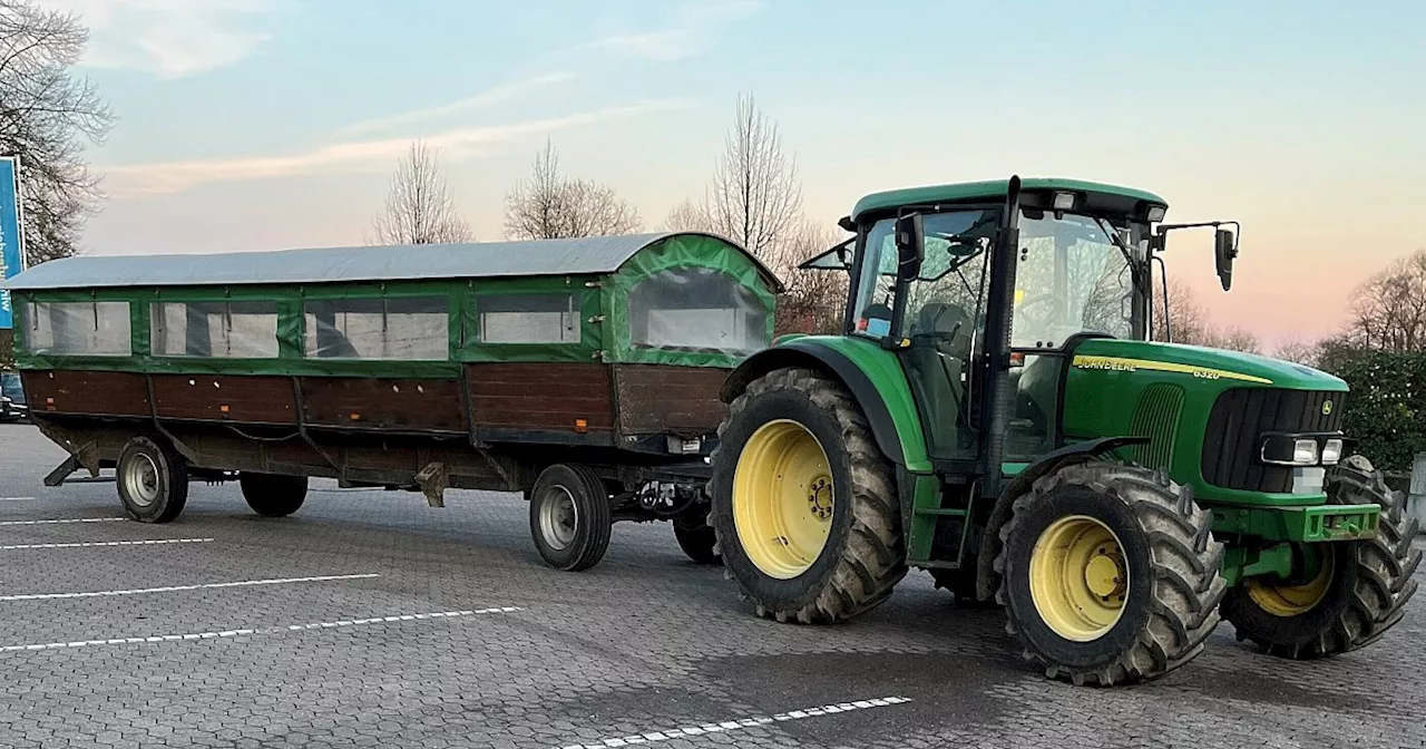 Polizei zieht Planwagen-Gespann in Bad Oeynhausen aus dem Verkehr