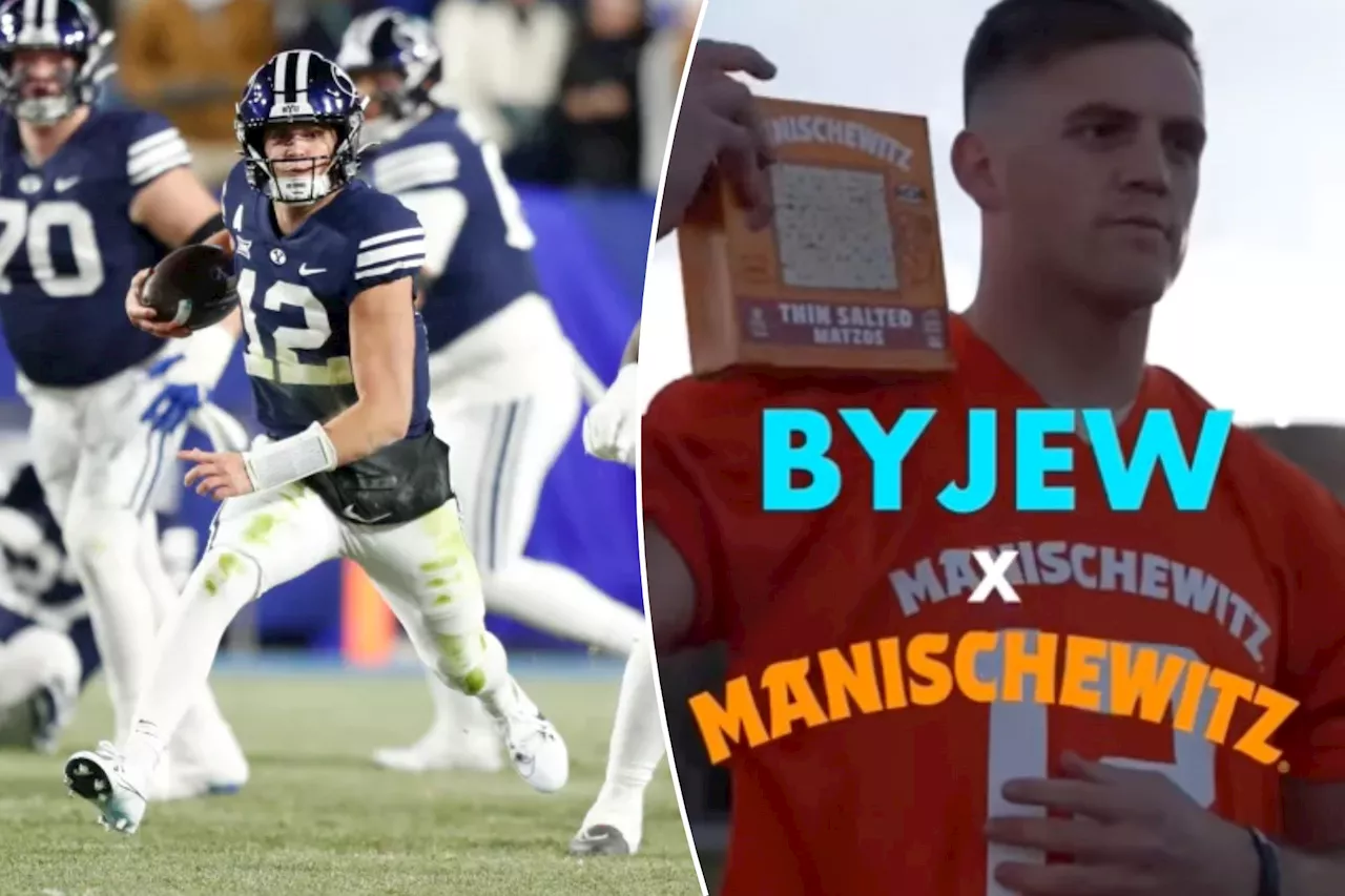 Jake Retzlaff, BYU's first Jewish QB, lands NIL deal with Manischewitz