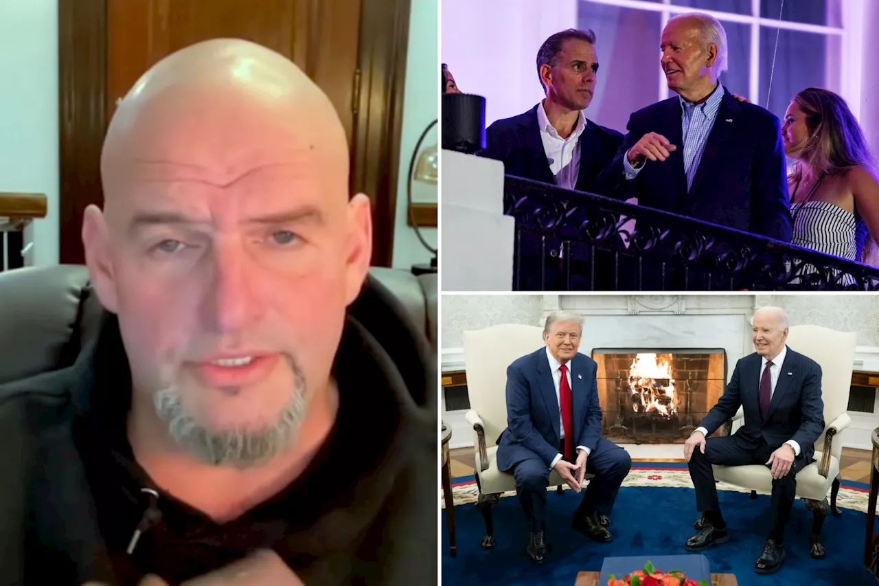 John Fetterman believes Biden should also pardon Trump after Hunter gets a pass: 'Politically motivated'