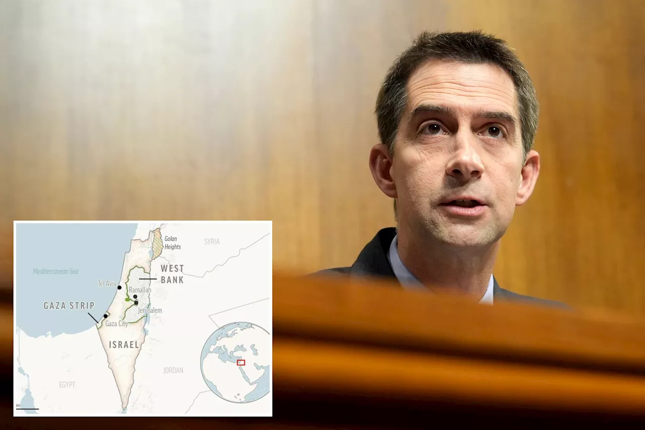 Sen. Tom Cotton introduces bill to ban federal use of the term ‘West Bank’