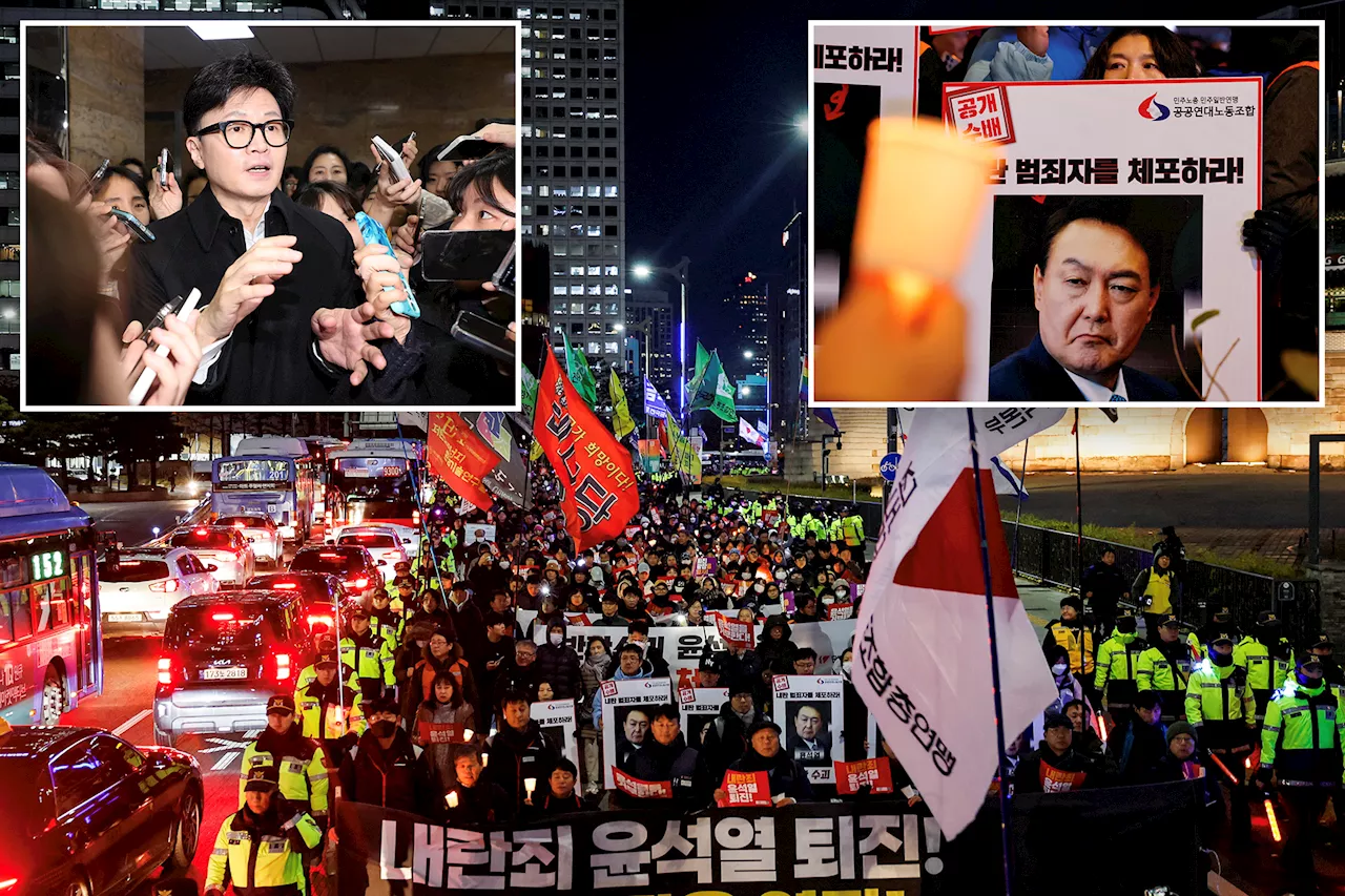 South Korea's governing party head supports suspending President Yoon's powers, making impeachment more likely