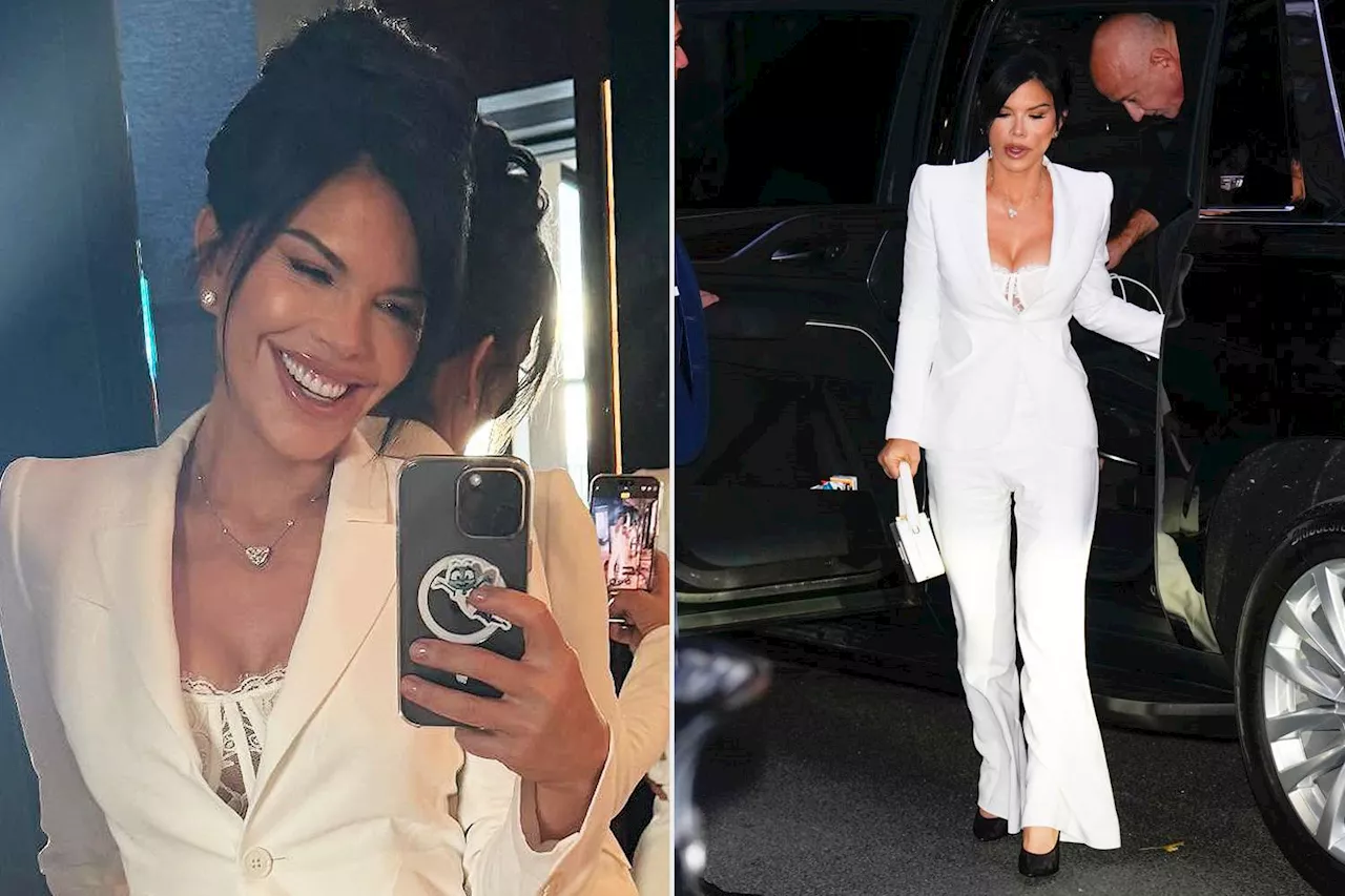 Lauren Sánchez Rocks $2,590 Blazer with Sexy Lace Bustier for N.Y.C. Date Night with Jeff Bezos