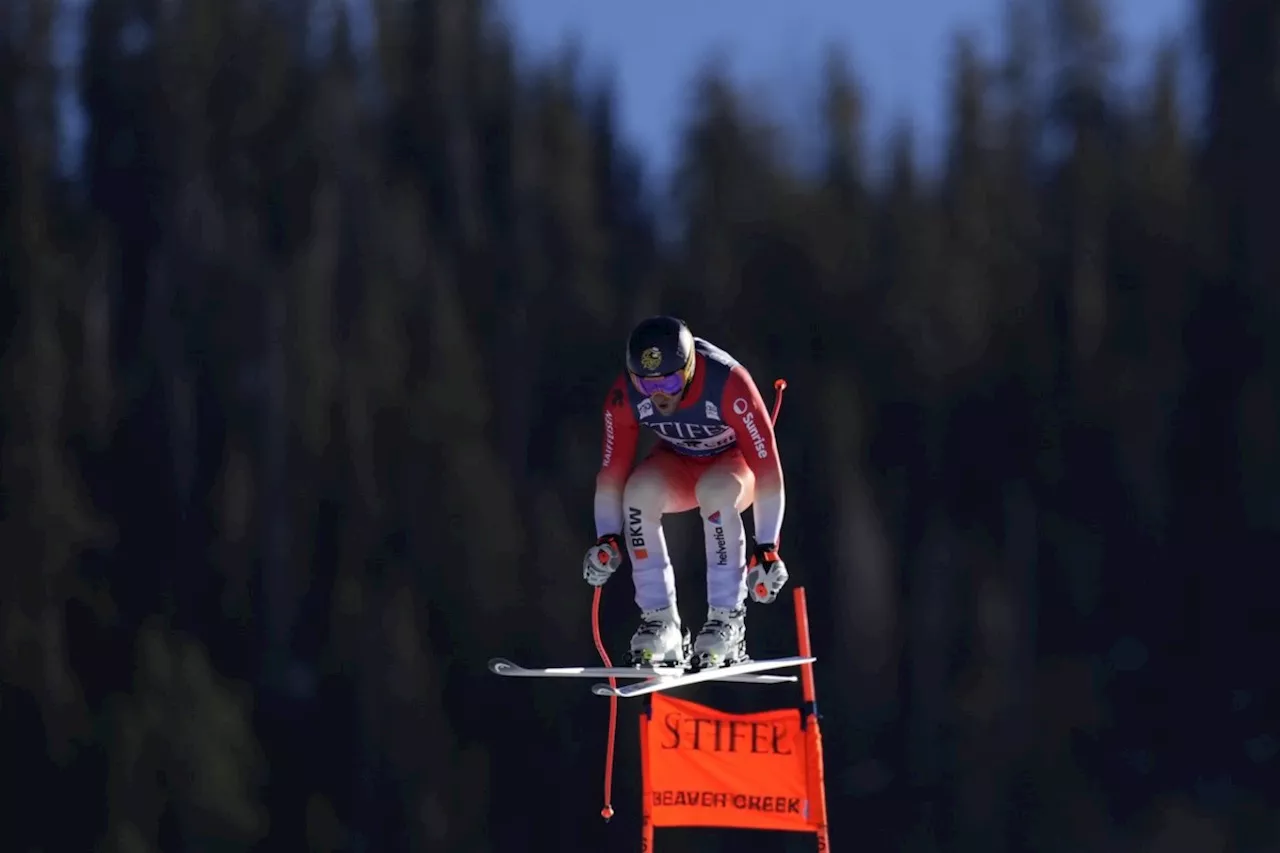 Murisier claims 1st World Cup win by taking men's downhill, Canada's Crawford fourth