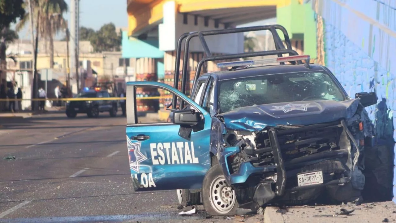 Asesinan a un policía y lesionan a tres agentes durante atentado en Culiacán, Sinaloa (Video)