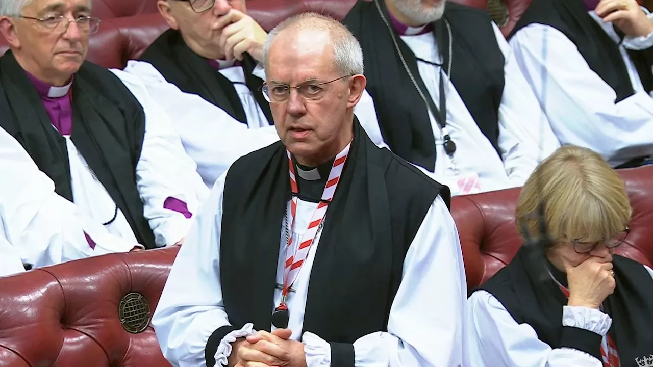 Archbishop of Canterbury Justin Welby 'sorry' for hurt caused by his final speech in the Lords