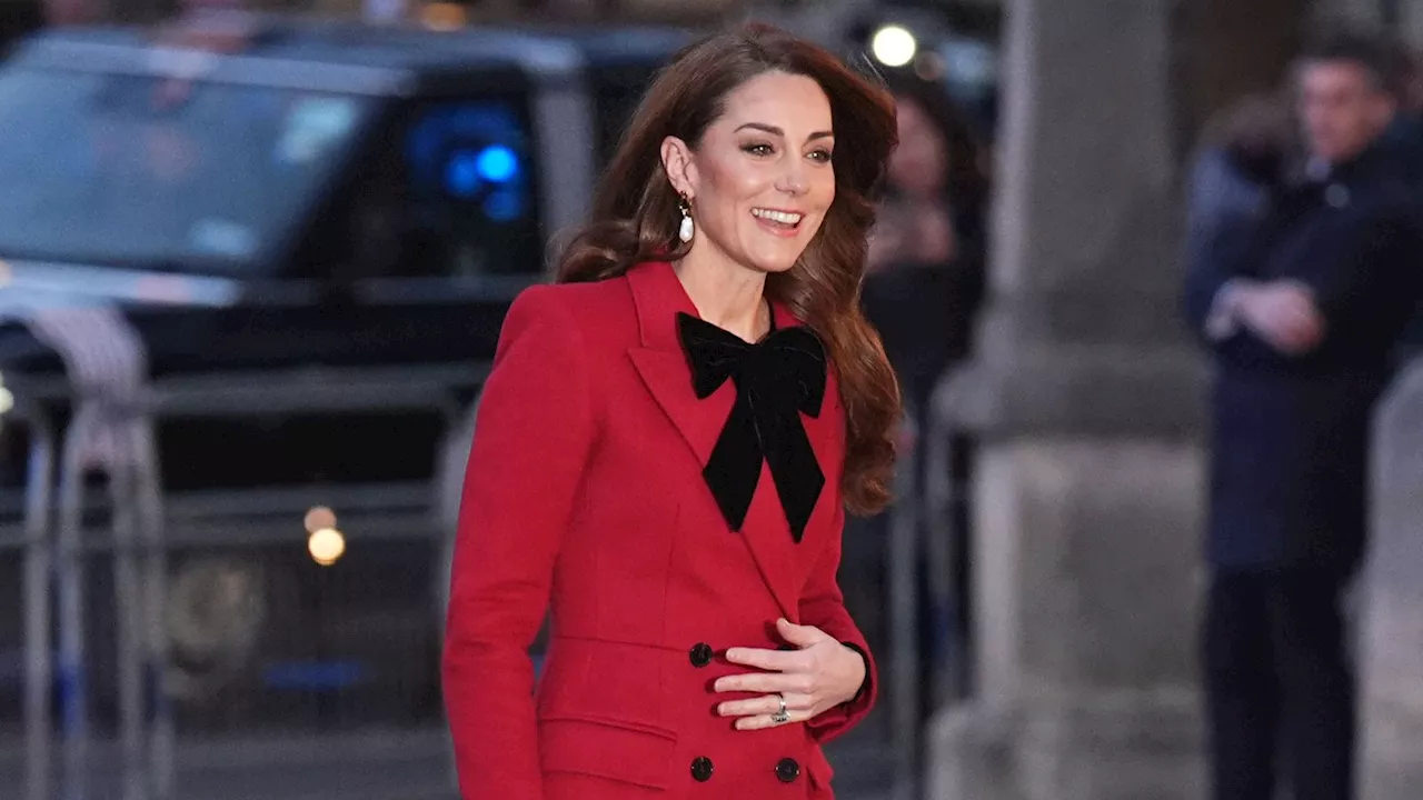 'Charlotte loves ballet and Louis was desperate to tell a secret', Kate says at Christmas service