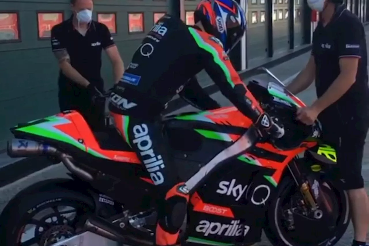 Misano: Aprilia-Test mit Bradley Smith & Max Biaggi