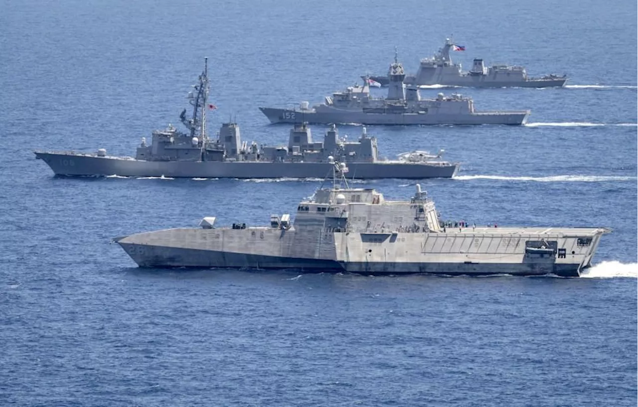 United States, Japan, Philippine conduct maritime exercises in South China Sea