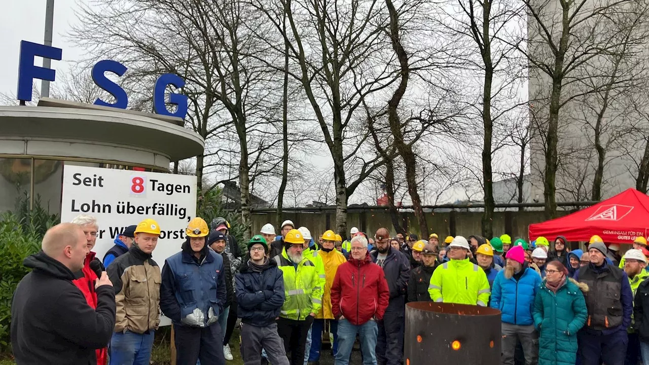 FSG und Nobiskrug: Werftbeschäftigte warten erneut auf Lohn