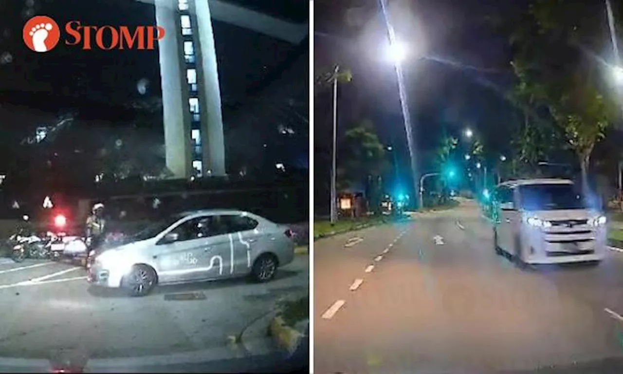 Car-Sharing App Driver Stopped for U-Turn at Changi Airport