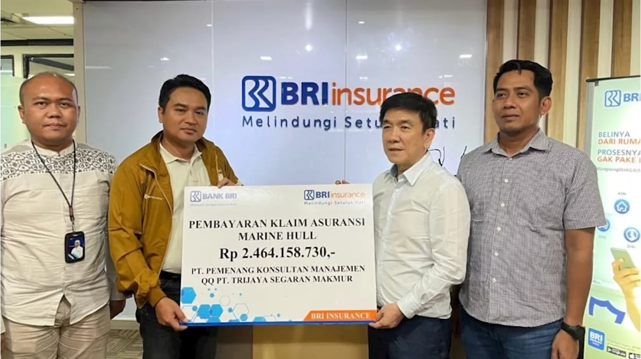 BRINS Serahkan Klaim Asuransi Rp 2,4 Miliar untuk Kapal Karam