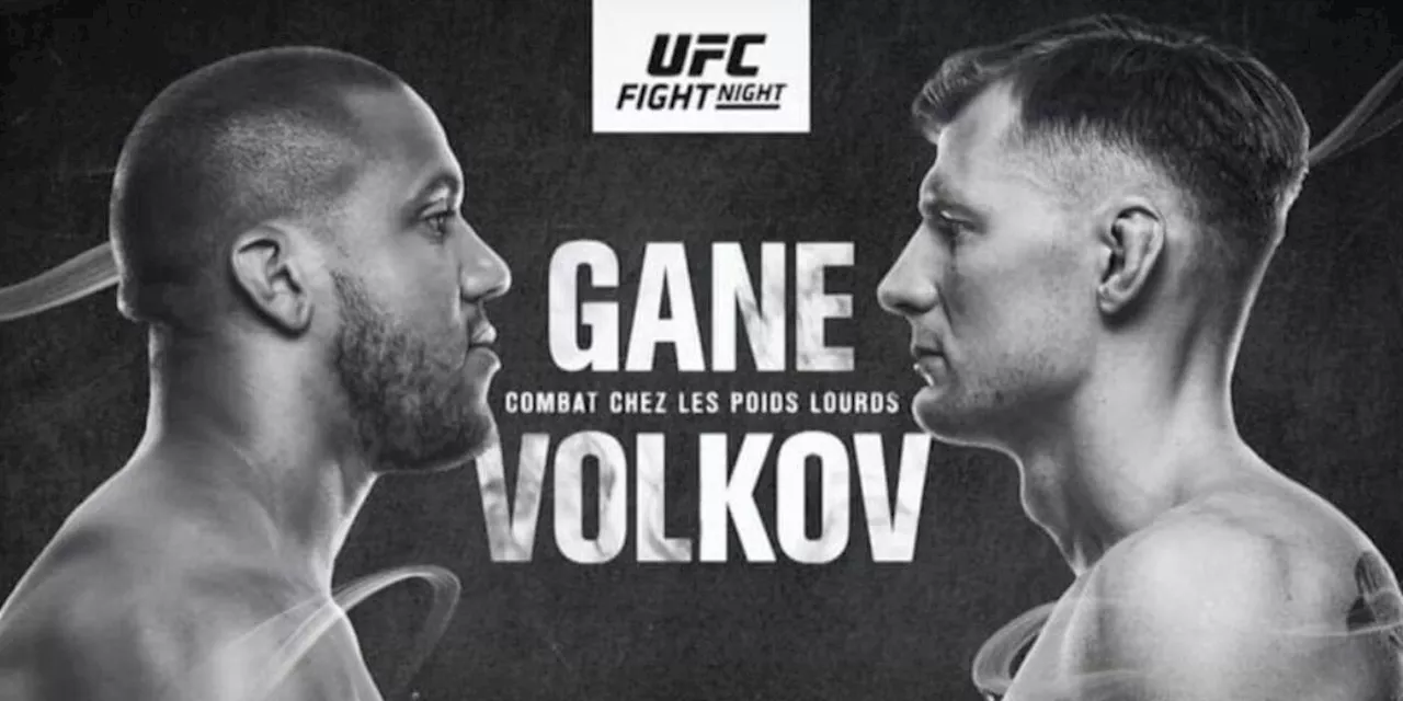 Ciryl GANE vs Alexander VOLKOV : À quelle heure et sur quelle chaîne voir le combat ?