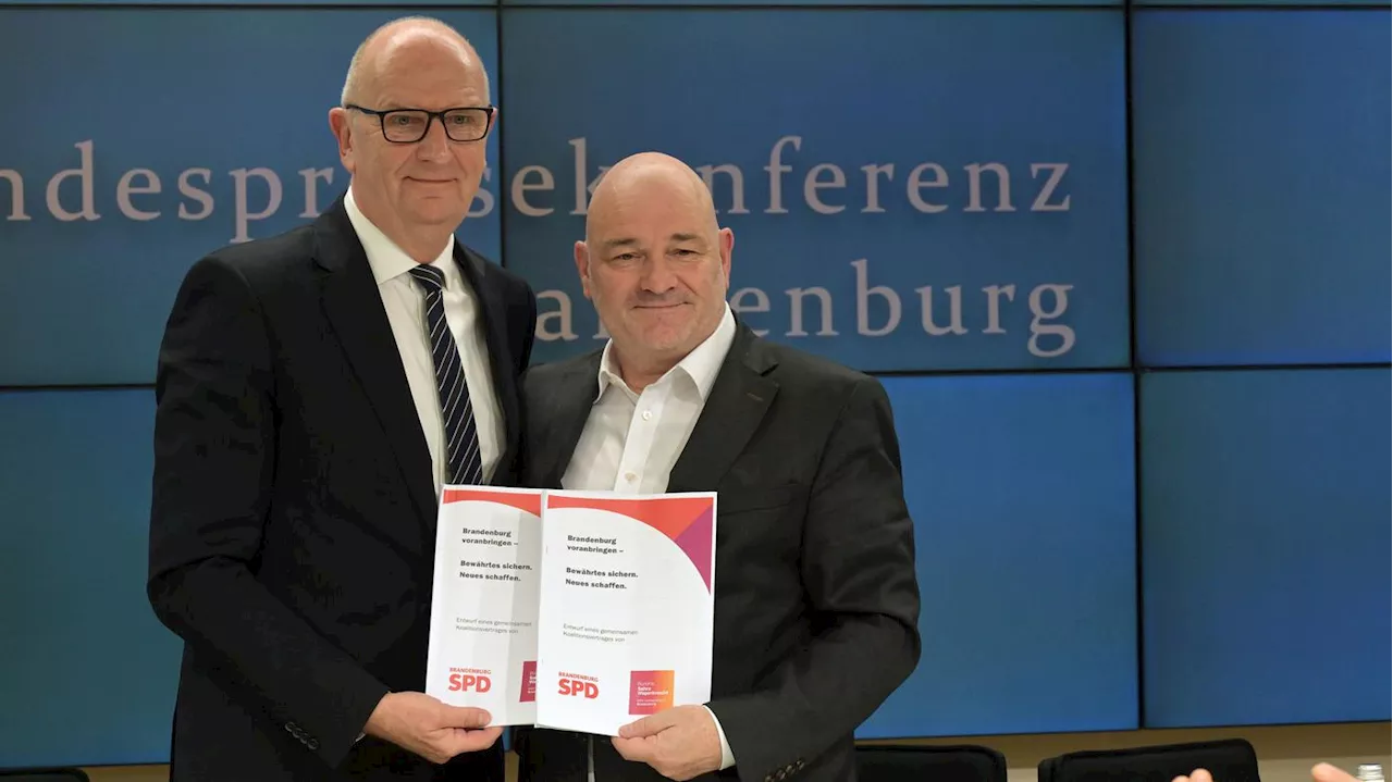 Neue Brandenburger Regierung : Parteitage von SPD und BSW entscheiden heute über Koalition