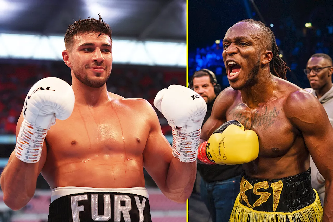 KSI laughs at ‘scared’ Tommy Fury for pulling out of Darren Till fight and tells him to get back into tra...