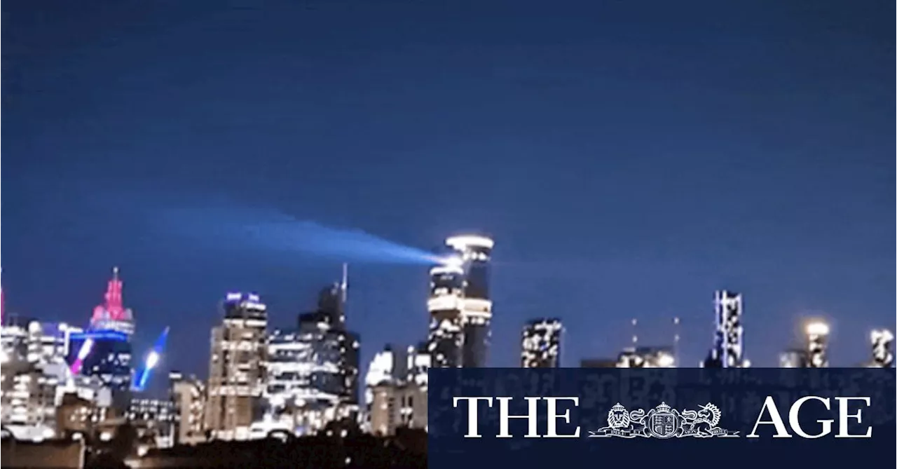 Billionaire's Late-Night Laser Light Show Party Lights Up Melbourne