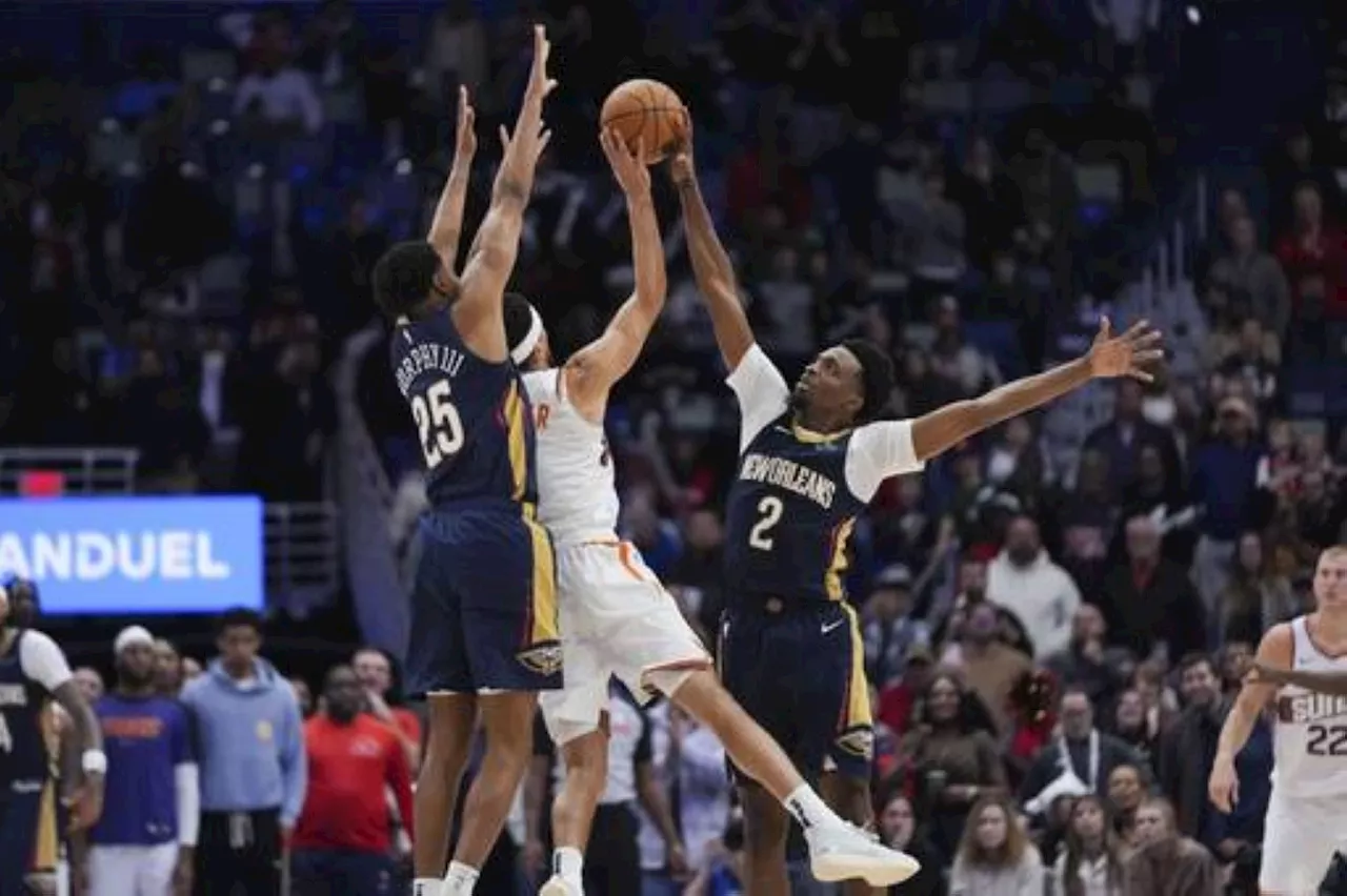 Pelicans edge Suns to snap 9-game skid