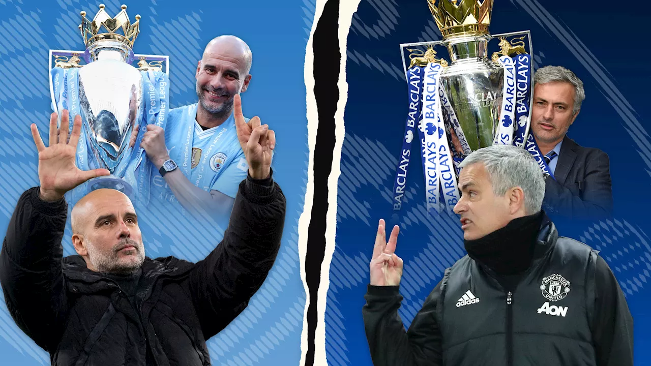 ‘I won fair and clean,’ says Jose Mourinho unprompted as he hits back after Pep Guardiola title dig...