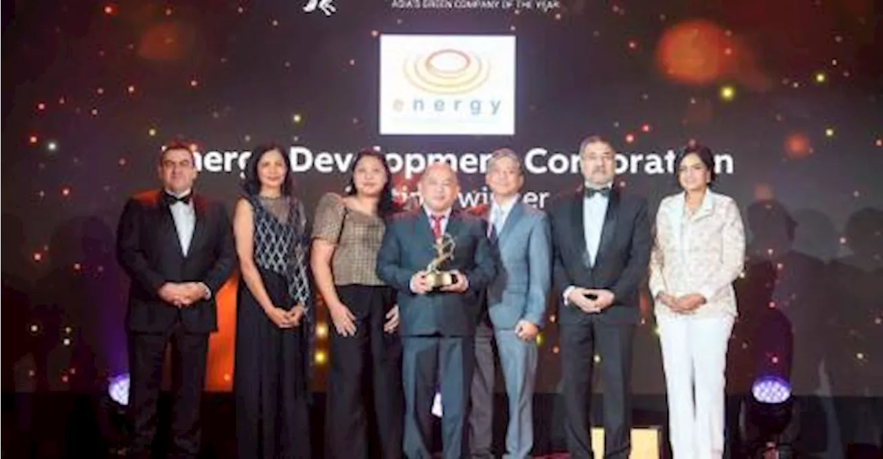 Energy Development Corporation Named Asia's Green Company of the Year at 2024 ACES Awards