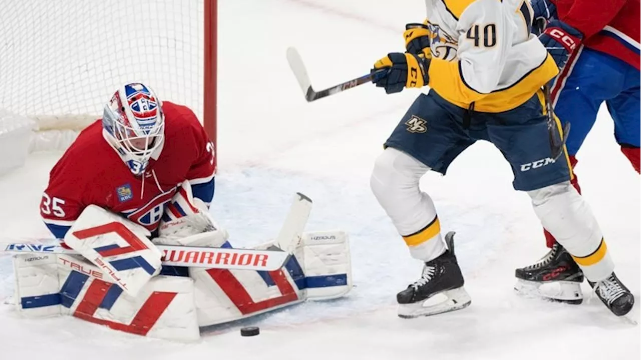 Montreal Canadiens Shut Out Nashville Predators 3-0