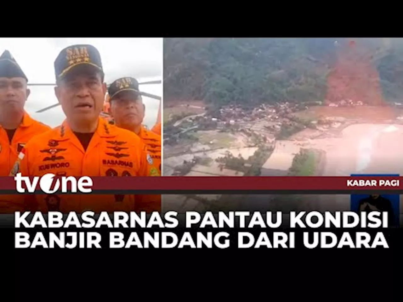 Basarnas Lakukan Patroli Malam dan Pantau Kondisi Banjir di Sukabumi dari Udara