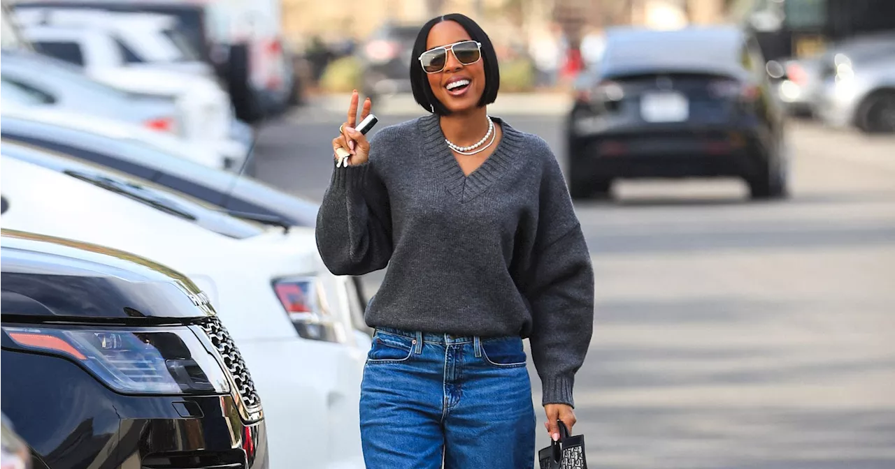 Kelly Rowland's Cozy-Chic Rich Mom Sweater Look is Just $49