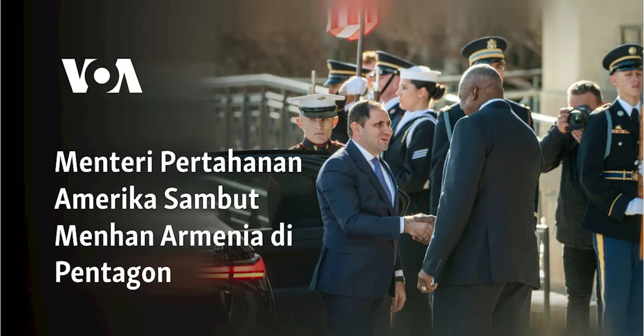 Menteri Pertahanan Amerika Sambut Menhan Armenia di Pentagon