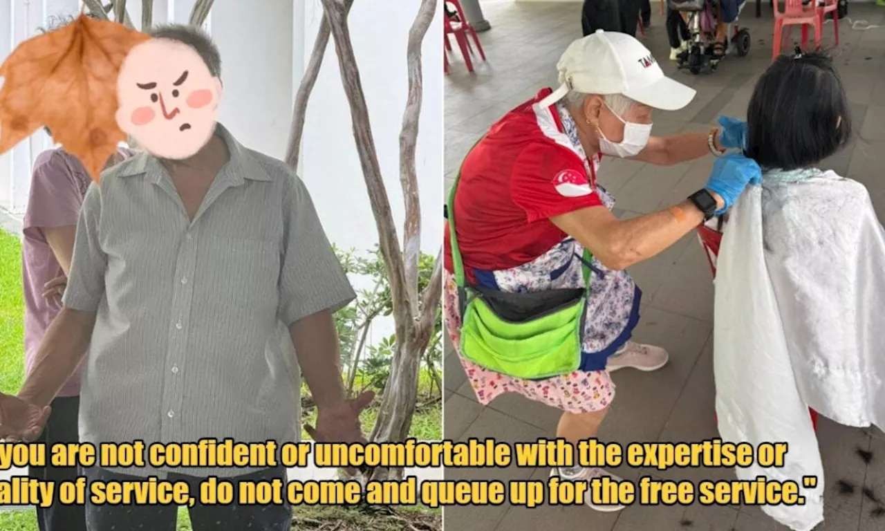 Singapore Man Scolds Elderly Hairdresser After Free Community Haircut