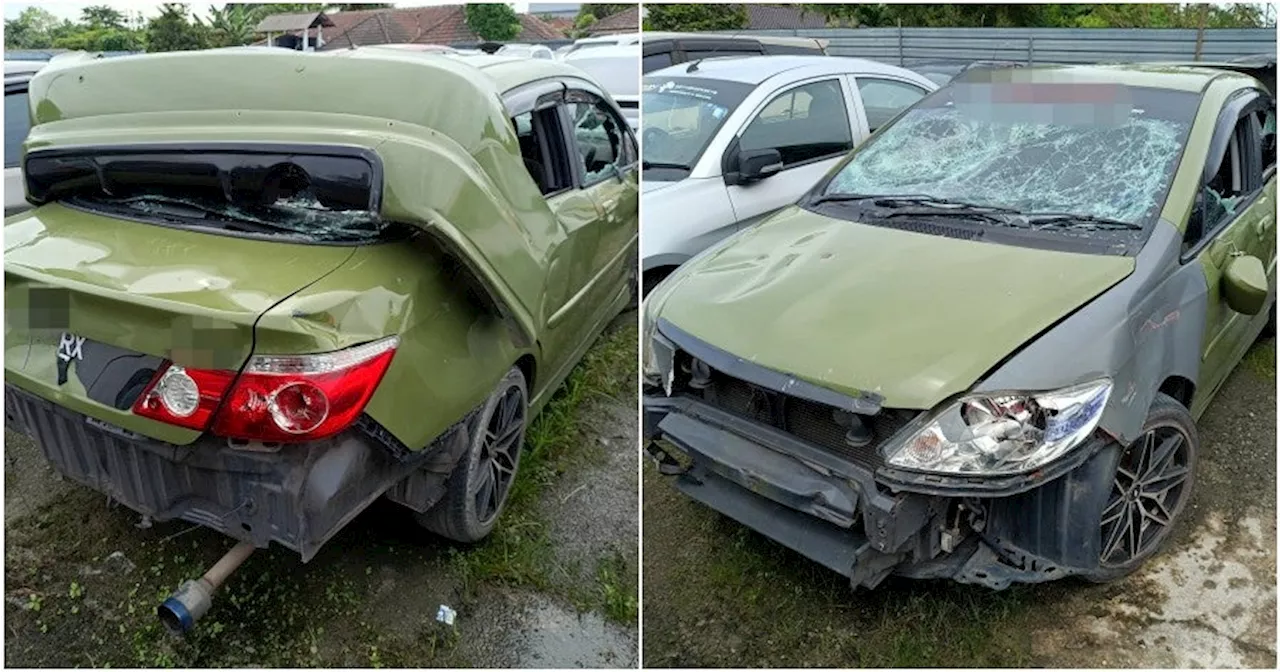 Viral Car That Was Smashed by Owner During Repossession is Now Being Auctioned at RM2,000