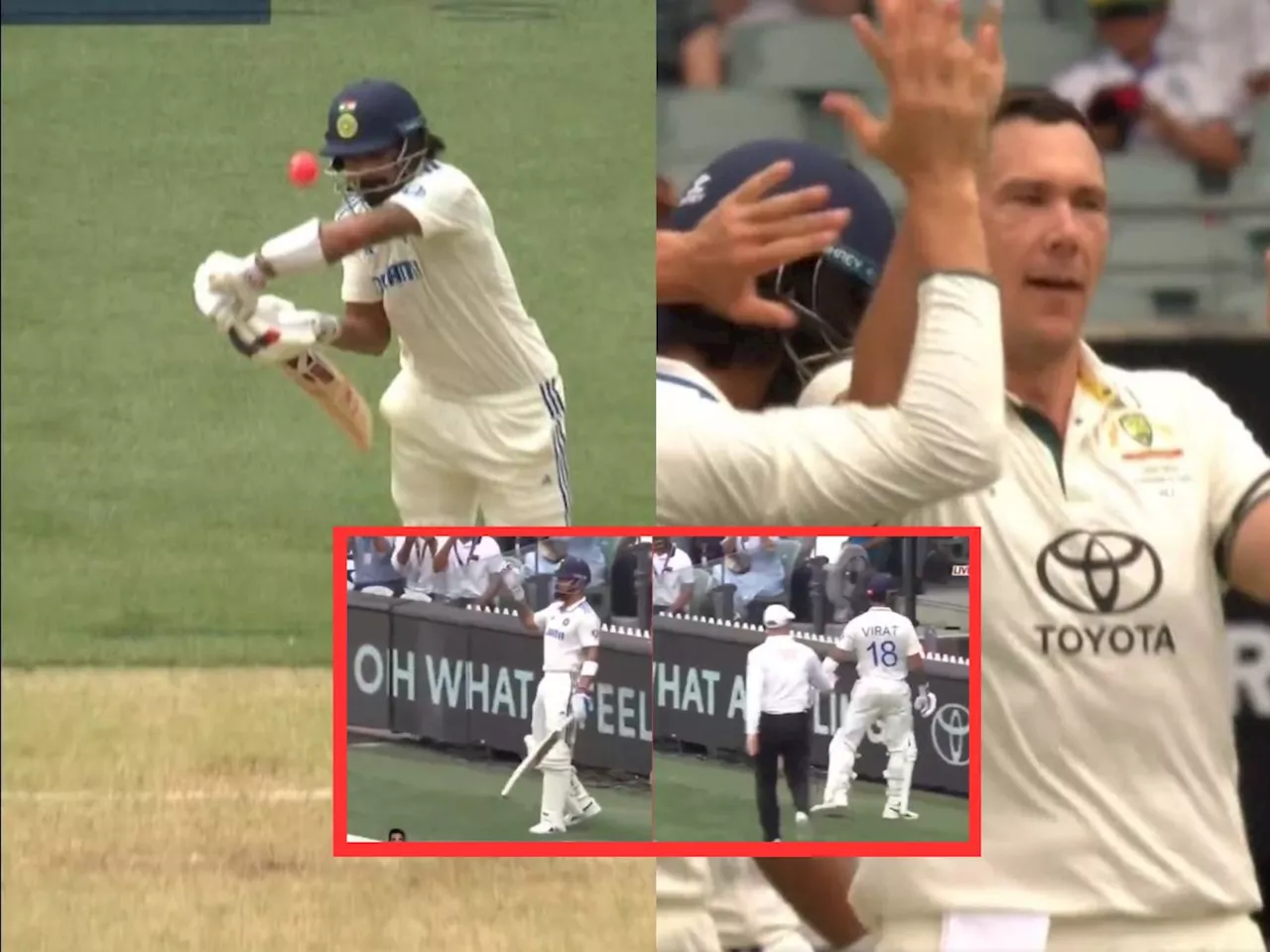 KL Rahul च्या विकेटवरून मैदानात मोठा ड्रामा, विराट बाउंड्रीपर्यंत येऊन परत गेला, नेमकं काय घडलं?