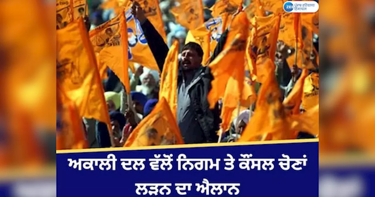 Shiromani Akali Dal: ਅਕਾਲੀ ਦਲ ਦੀ ਕੋਰ ਕਮੇਟੀ ਦਾ ਵੱਡਾ ਫ਼ੈਸਲਾ; ਮਿਊਂਸੀਪਲ ਤੇ ਨਿਗਮ ਚੋਣਾਂ ਲੜਨ ਦਾ ਕੀਤਾ ਐਲਾਨ