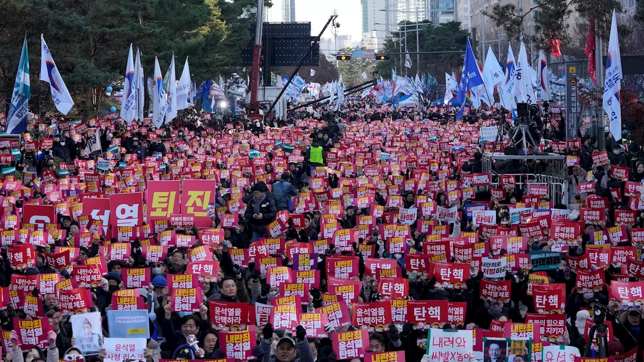 South Korea's ruling party lawmakers boycott vote to impeach president