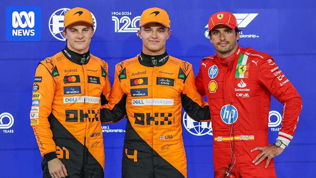 Lando Norris, Oscar Piastri finish 1-2 in qualifying for Abu Dhabi grand prix, as McLaren set for constructors' championship